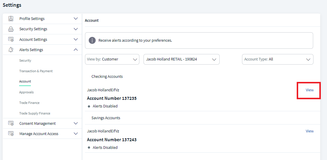 Multi-Customer ID with less or more than 10 accounts
